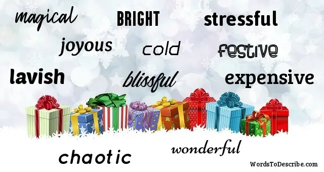 Adjectives For Christmas Words To Describe