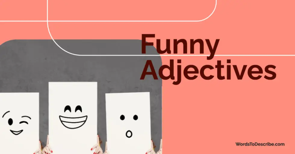 Adjectives That Are Funny Silly Adjectives to Describe Someone Or